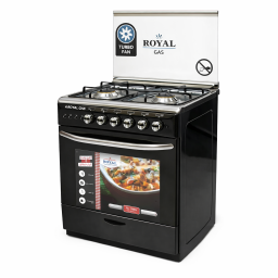 طباخ رويال كاز المصري حجم 60×60 اسود Royal Gas Egyptian Cooker, 60x60 cm,