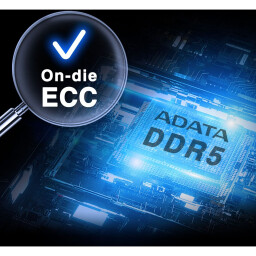 وحدة ذاكرة ADATA DDR5-5600 U-DIMM - 16 جيجابايت (1× 16 جيجابايت) –  ذاكرة DIMM غير مخزنة 288 دبوسًا ADATA DDR5-5600 U-DIMM Memory Module - 16GB (1x 16GB) – 5600 MT/s, 1.1 V, On-Die ECC, 288-Pin Unbuffered DIMM