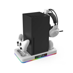قاعدة تبريد وشحن متعددة الوظائف لجهاز إكس بوكس سيريس S/X DOBE Multifunctional Cooling & Charging Stand for Xbox Series S/X
