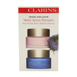 كلارنس سيت كريم مولتي أكتيف نهاري وليلي - 2×50 مل Clarins Multi-Active Day & Night Cream Set 2×50ml
