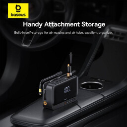 بطارية طوارئ للسيارات ومنفاخ للاطارات متعددة الاستخدامات 4 في 1 Baseus Super Energy Jump Starter & Inflator 4in1 Multipurpose Emergency Battery