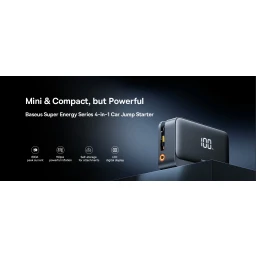 بطارية طوارئ للسيارات ومنفاخ للاطارات متعددة الاستخدامات 4 في 1 Baseus Super Energy Jump Starter & Inflator 4in1 Multipurpose Emergency Battery