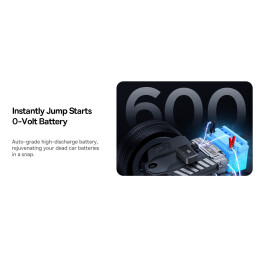 بطارية طوارئ للسيارات ومنفاخ للاطارات متعددة الاستخدامات 4 في 1 Baseus Super Energy Jump Starter & Inflator 4in1 Multipurpose Emergency Battery