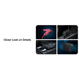 بطارية طوارئ للسيارات ومنفاخ للاطارات متعددة الاستخدامات 4 في 1 Baseus Super Energy Jump Starter & Inflator 4in1 Multipurpose Emergency Battery