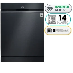 غسالة صحون DFC237HMS مدمجة - 14 مكان - 60 سم - 10 برامج - أسود مطفي DFC237HMS built-in Dishwasher - 14 Places - 60 cm - 10 programs - Matte Black