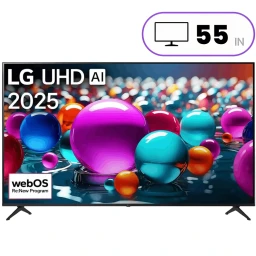 تلفزيون سمارت شاشة 55 إنج 4K UHD LED عرض فائق ونظام متطور – أسود Smart TV With a 55 Inch LED Display 4K UHD Resolution – Black