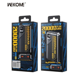 شاحن محمول ويكوم شحن فائق السرعة بسعة 20000 مللي أمبير. WEKOME WP-24 Super Fast Charging Power Bank 20000mAh