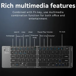 كيبورد قابل للطي (عربي وانكليزي) Foldable Keyboard (EN/AR)