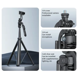 حامل هواتف ثلاثي القوائم قابل للتمدد Extendable Tripod Stand
