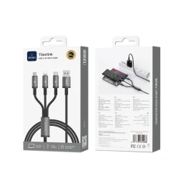 كابل شحن WiWU WI-C059 تايتان لينك 3-في-1 بقوة 66 واط WIWU 66W CHARGER CABLE C TO C WI-C059