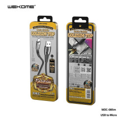 كيبل شحن ونقل بيانات سريع ويكوم WDC-085m USB إلى Micro WEKOME WDC-085m Fast Charging Data Cable USB to Micro