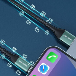 كيبل شحن ونقل بيانات ويكوم WDC-169a من USB إلى Type-C بقوة 6 أمبير WEKOME WDC-169a USB-A to Type-C 6A Super-Fast Charging Data Cable