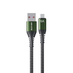كيبل شحن ونقل بيانات ويكوم WDC-169m من USB إلى Micro USB بقوة 6 أمبير WEKOME WDC-169m USB to Micro USB 6A Super-Fast Charging Data Cable