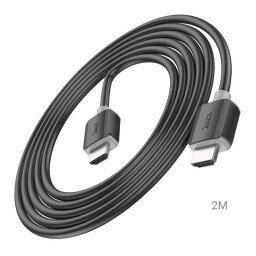 كيبل HOCO US08 HDMI 2.0 بدقة 4K بتردد 60Hz بطول 2 متر HOCO US08 HDMI 2.0 Male to Male Cable 4K 60Hz (2m)