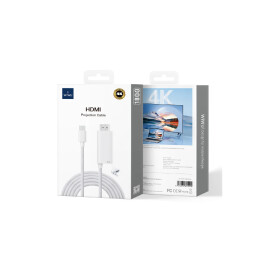 كابل “وي-وو” للإسقاط HDMI موديل WI-PS001 – كابل Type-C إلى HDMI مع دعم الشحن PD WIWU HDMI PROJECTION CABLE WI-PS001