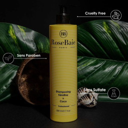 شامبو روز باي بالكيراتين وزيت جوز الهند مرطب ومغذٍ 500 مل RoseBaie Keratin & Coconut Oil Moisturizing Nourishing Shampoo 500 ml