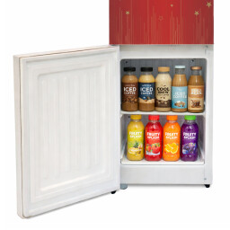 براد ماء مع ثلاجة  - زجاج أحمر WATER DISPENSER GLASS DOORS WITH REFRIGERATOR - RED