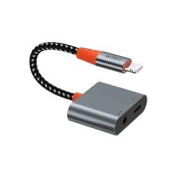 محول صوت WIWU LT07 – لايتنينق إلى لايتنينق + 3.5 مم WIWU LT07 AUDIO CONVERTER LTG TO LTG + 3.5MM