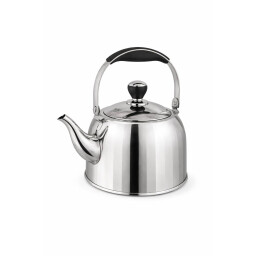 قوري شاي ستانلس ستيل مضلع سعة 2 لتر ZIO Exclusive Ribbed Stainless Steel Teapot  2.0L