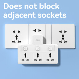 بلك سيار 3 منفذ Universal Socket Converter