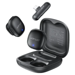 ميكروفون لاسلكي صغير الحجم Acefast R1 Wireless Lavalier Microphones-Black