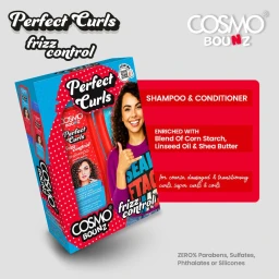 كت شامبو + بلسم كوزمو باونز للشعر للتجعيدات الخشنه و التالفة 2PCS SHAMP & COND FRIZZ CONTROL 400ML