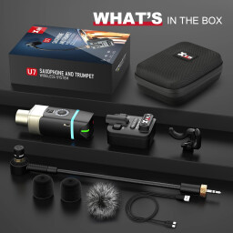 مايكروفون ساكسفون لاسلكي احترافي Xvive U7 Saxophone and Trumpet Wireless System with 2.4GHz Transmitter and Receiver Xvive U7 Saxophone and Trumpet Wireless System with 2.4GHz Transmitter and Receiver