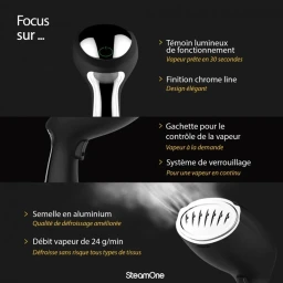 جهاز بخار يدوي ستيم وان بتصميم فرنسي احترافي Steam One handheld steamer with a professional French design