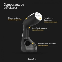 جهاز بخار يدوي ستيم وان بتصميم فرنسي احترافي Steam One handheld steamer with a professional French design