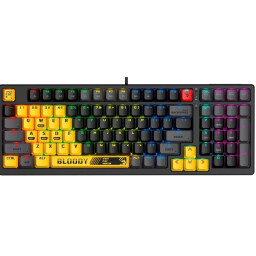 Bloody S98 RGB Mechanical Switch Gaming Keyboard BLMS Sports Lime ( En / Ar ) + ماوس كيمنك من شركة بلودي W95 MAX Bloody S98 RGB Mechanical Switch Gaming Keyboard BLMS Sports Lime ( En / Ar ) + Bloody W95 Max Sports Lime