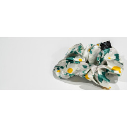 ربطة الشعر سكرونشيز مطبوعة حرير Silk printed Scrunchies Hair Band