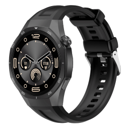 جي-تاب جي تي آر٥ ساعة ذكية | ٣ إيه تي إم مقاوم للماء أسود G-Tab GTR5 Smartwatch | 3 ATM Waterproof Black