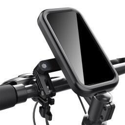 حامل جوال للدراجة الهوائية - حقيبة مقاومة للماء - أسود BWOOW - Bicycle Mobile Stand - Waterproof Bag - Black