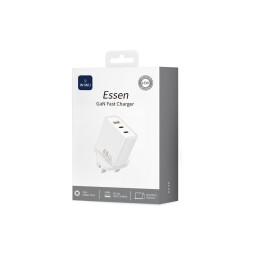 شاحن جداري سريع من WiWU طراز Wi-G005 بقدرة 65 واط بتقنية GaN WIWU PRO 65W GAN CHARGER WI-G005