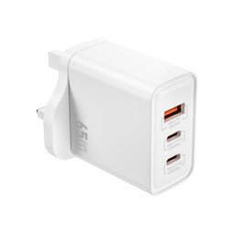 شاحن جداري سريع من WiWU طراز Wi-G005 بقدرة 65 واط بتقنية GaN WIWU PRO 65W GAN CHARGER WI-G005