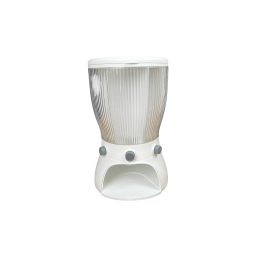حافظة بقوليات دائرية متعددة الاستخدام مع نظام توزيع سفلي بزر ضغط Round Multi-Purpose Grain Dispenser with Bottom Release System