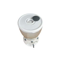 حافظة بقوليات دائرية متعددة الاستخدام مع نظام توزيع سفلي بزر ضغط Round Multi-Purpose Grain Dispenser with Bottom Release System