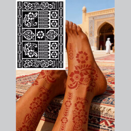 ملصق حناء henna sticker