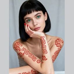 ملصق حناء henna sticker