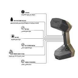 مكواة بخار محمولة مع تدفق قوي للبخار PORTABLE GARMENT STEAMER