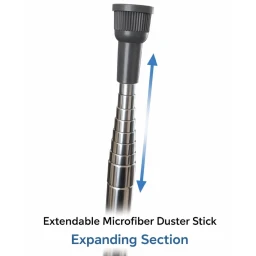 عصا تنظيف من الألياف الدقيقة قابلة للتمديد - 2 متر Extendable Microfiber Duster Stick - 2 Meter