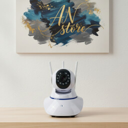 كاميرا مراقبة منزلية ذكية WiFi بدقة HD مع رؤية ليلية وصوت ثنائي الاتجاه Smart WiFi Home Security Camera HD with Night Vision & Two-Way Audio