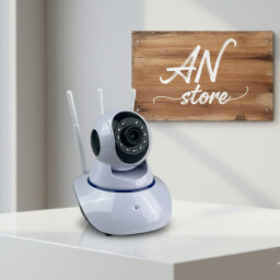 كاميرا مراقبة منزلية ذكية WiFi بدقة HD مع رؤية ليلية وصوت ثنائي الاتجاه Smart WiFi Home Security Camera HD with Night Vision & Two-Way Audio