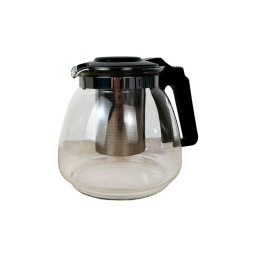 غلاية كهربائية زجاجية 2×1 مع إبريق شاي وفلتر ستانلس ستيل – سعة 2 لتر 2-in-1 Glass Electric Kettle with Tea Pot & Stainless Steel Filter – 2L