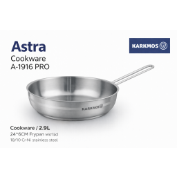 مقلاة كاركموس أسترا برو 24 سم KARKMOS Astra Cookware A-1916 PRO Frypan