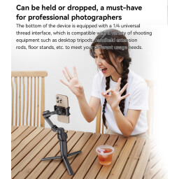 مثبت ومانع اهتزاز لكاميرا الهواتف Gimbal Stabilizer