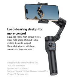 مثبت ومانع اهتزاز لكاميرا الهواتف Gimbal Stabilizer