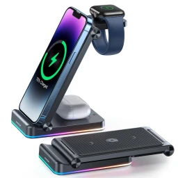 شاحن لاسلكي 3-في-1 قابل للطي 3-in-1 Foldable Wireless Charging Station