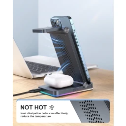 شاحن لاسلكي 3-في-1 قابل للطي 3-in-1 Foldable Wireless Charging Station