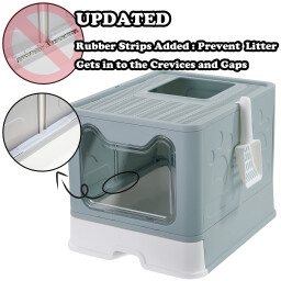 لیتربوکس مغلق ازرق Foldable Litterbox Blue